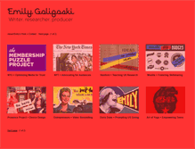 Tablet Screenshot of emilygoligoski.com